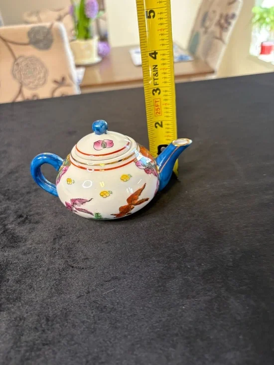 Vintage Chinese Miniature Fish-Themed Tea Serving Set - Picture 9 of 16